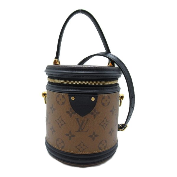 2101217772617 3 Louis Vuitton Cannes Handbag PVC Coated Canvas Monogram Reverse Womens Brown