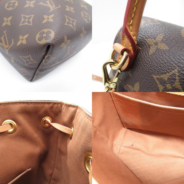 2101217786249 10c Louis Vuitton Montsouris NM BB Rucksack Backpack Bag Coated Canvas Monogram Brown