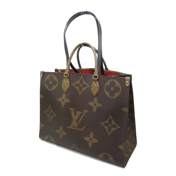 2101217787536 4 Louis Vuitton On the Go GM Canvas Shoulder Bag Brown