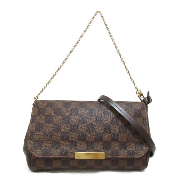 2101217828345 2 Louis Vuitton Favorite MM Shoulder Bag Coated Canvas Damier Brown