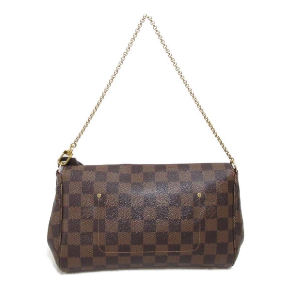 2101217828345 3 Louis Vuitton Favorite MM Shoulder Bag Coated Canvas Damier Brown