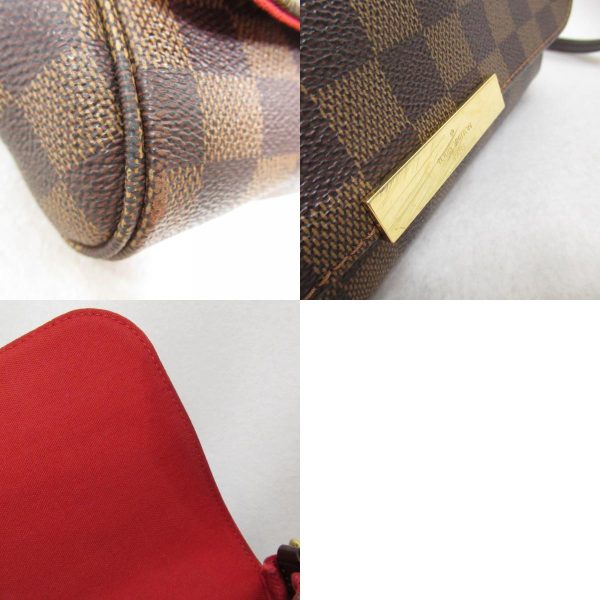 2101217828345 7c Louis Vuitton Favorite MM Shoulder Bag Coated Canvas Damier Brown