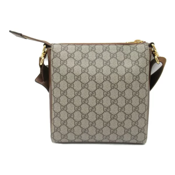 2101217832328 6 Gucci GG Supreme Canvas Shoulder Bag Beige Brown