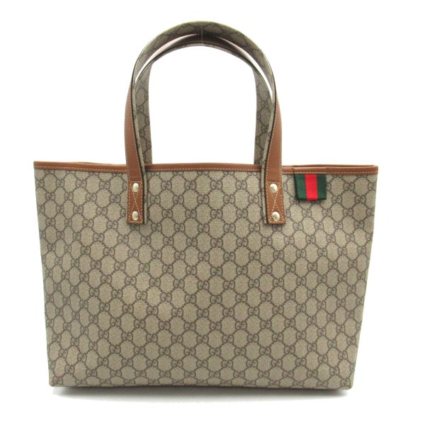 2101217835817 1 Gucci GG Supreme Sherry Line Tote Bag BrownBeige