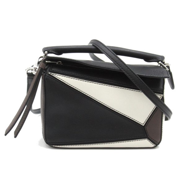 2101217838993 1 Loewe 2 way Puzzle Shoulder Bag BlackWhite