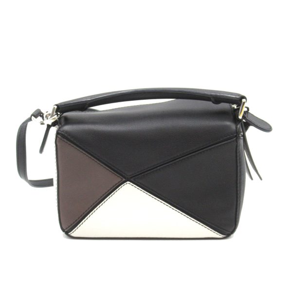 2101217838993 2 Loewe 2 way Puzzle Shoulder Bag BlackWhite