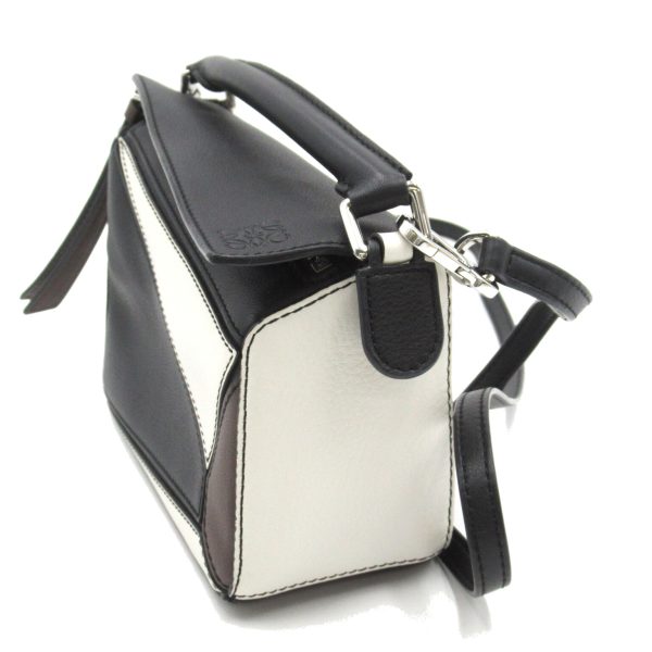 2101217838993 3 Loewe 2 way Puzzle Shoulder Bag BlackWhite