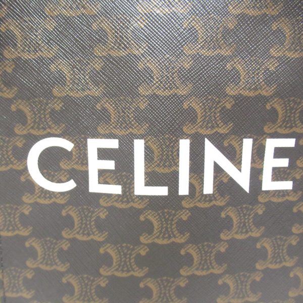 2101217841559 11 Celine Vertical Hippo Shoulder Bag Cabas Coated Canvas Leather Black Brown