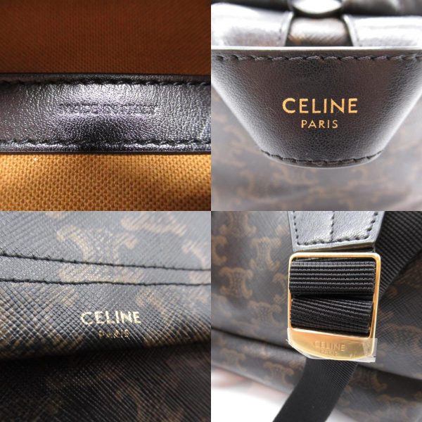 2101217841740 8c Celine Medium Backpack Rucksack Bag Canvas Black