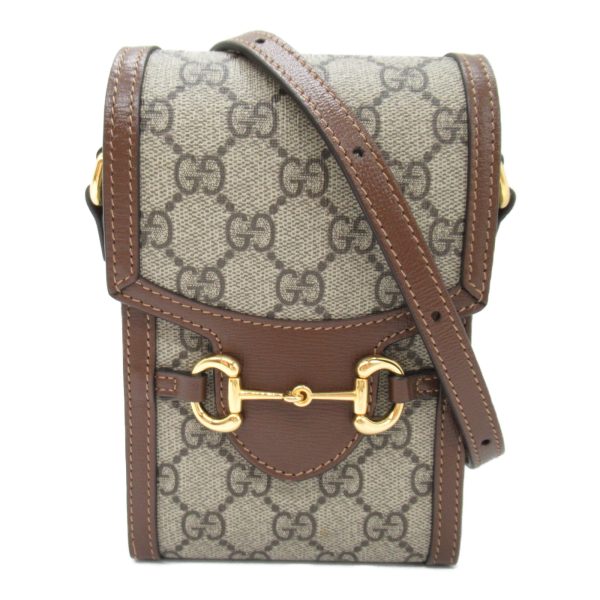 2101217842259 3 Gucci Shoulder Pouch Accessory Pouch Bag GG Canvas Womens Beige