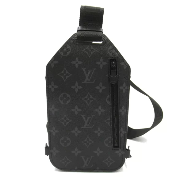 2101217845694 2 Louis Vuitton Saumur Sling Canvas Waist Bag Black