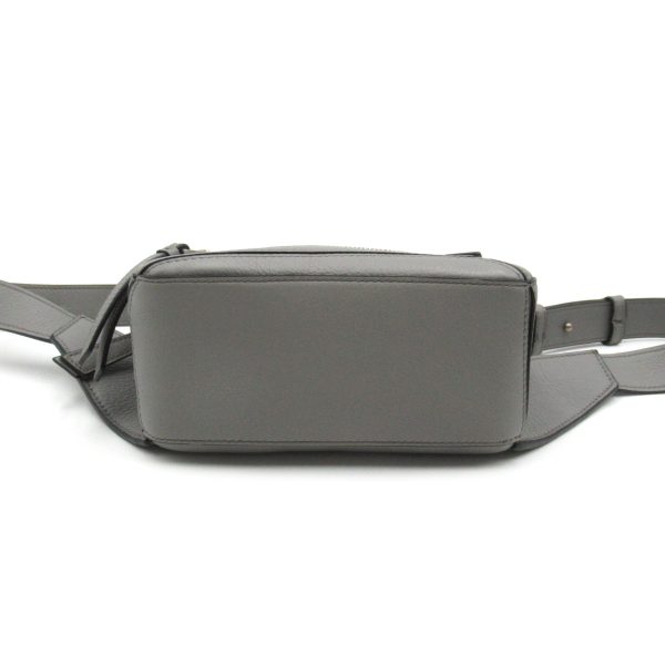 2101217847131 5 LOEWE Puzzle Bum Bag Mini Waist Bag Body Bag Leather Gray