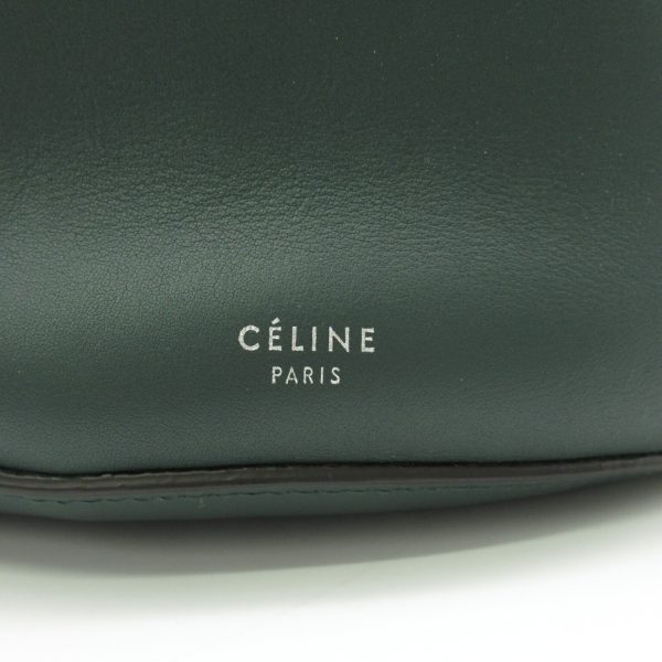 2101217849999 9 Celine Leather Big Bag Bucket Shoulder Bag Green