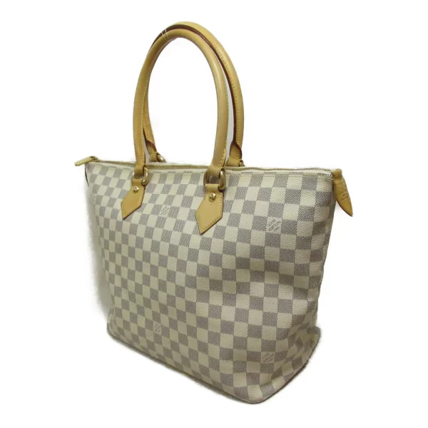 2101217850278 4 Louis Vuitton Saleya MM Canvas Handbag Ivory