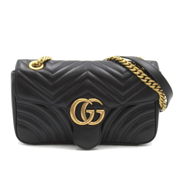 2101217850599 1 Gucci GG Marmont Quilted Small Shoulder Bag Black