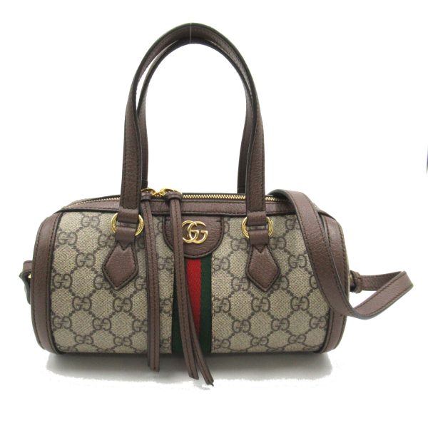 2101217882415 1 Gucci Ophidia Small Boston Bag 2way Shoulder Bag Coated Canvas Brown