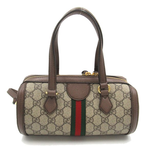 2101217882415 2 Gucci Ophidia Small Boston Bag 2way Shoulder Bag Coated Canvas Brown