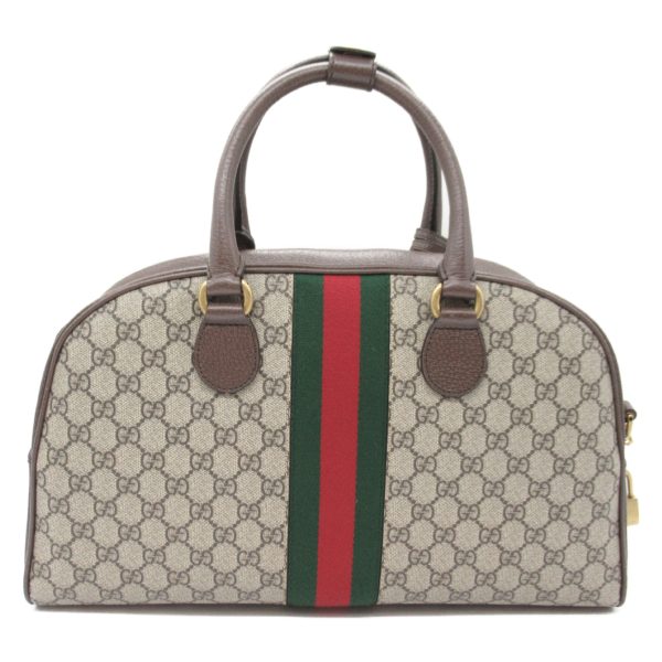 2101217882477 2 Gucci 2Way Boston Bag GG Canvas Beige Brown