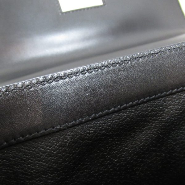 2101217882552 11 Celine Shoulder Bag Coated Canvas Black Brown