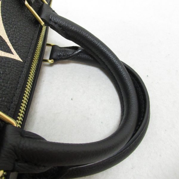 2101217882576 8 Louis Vuitton Speedy Bandouliere 25 2way Shoulder Bag Leather Monogram Empreinte Black Beige