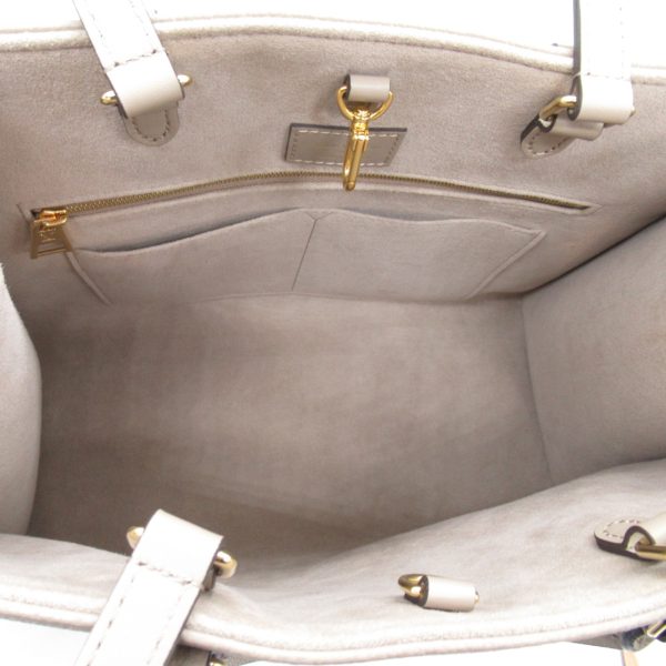 2101217882835 11 Louis Vuitton On the Go MM Tote Bag Leather Monogram Empreinte Gray