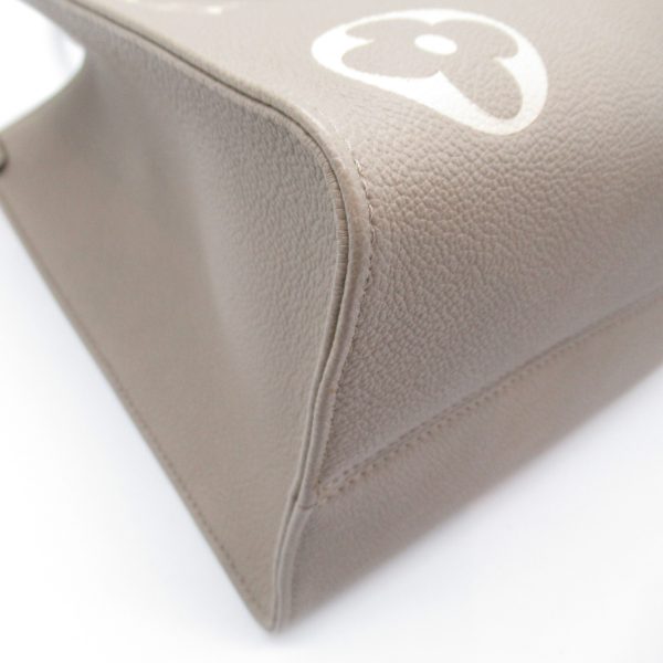 2101217882835 7 Louis Vuitton On the Go MM Tote Bag Leather Monogram Empreinte Gray