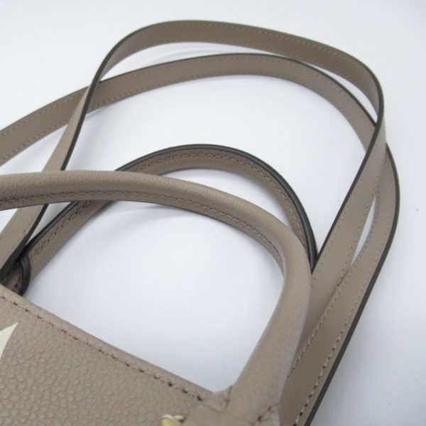 2101217882835 8 Louis Vuitton On the Go MM Tote Bag Leather Monogram Empreinte Gray