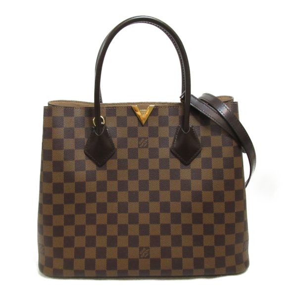 2101217883931 2 Louis Vuitton Kensington Shoulder Bag Coated Canvas Damier Black