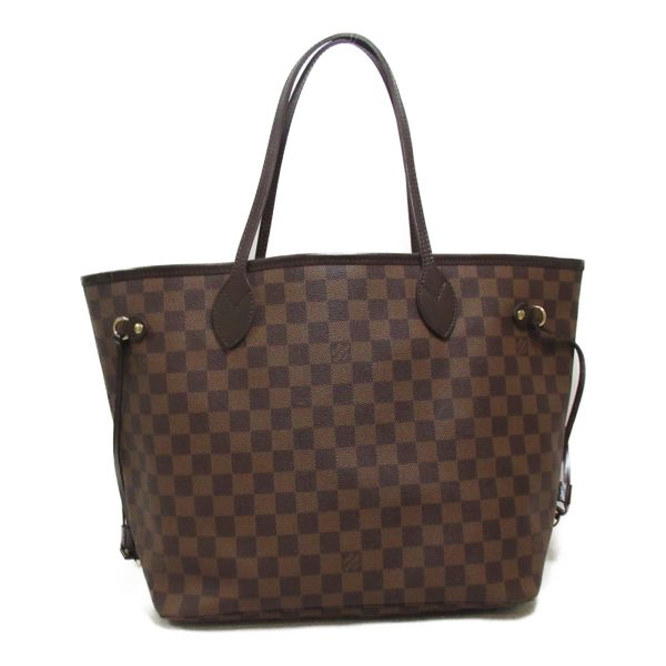 2101217884013 2 Louis Vuitton Neverfull MM Tote Bag Coated Canvas Damier Brown