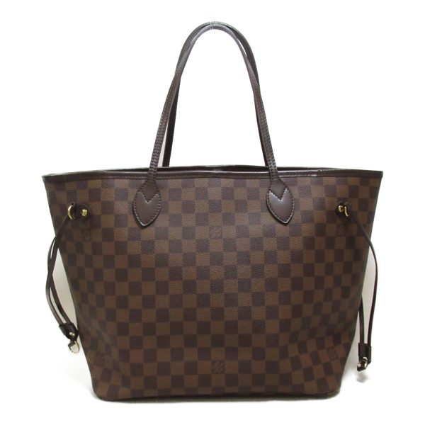 2101217884013 3 Louis Vuitton Neverfull MM Tote Bag Coated Canvas Damier Brown