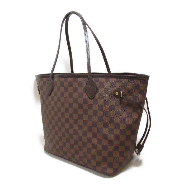 2101217884013 4 Louis Vuitton Neverfull MM Tote Bag Coated Canvas Damier Brown
