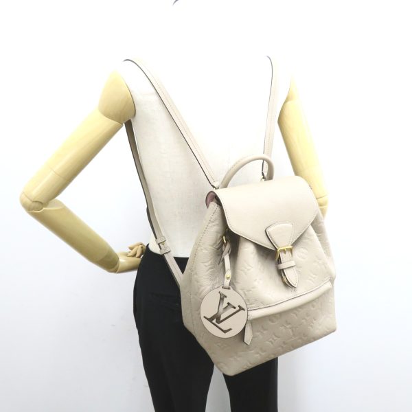 2101217884358 5 Louis Vuitton Leather Monogram Empreinte Womens Backpack Gray