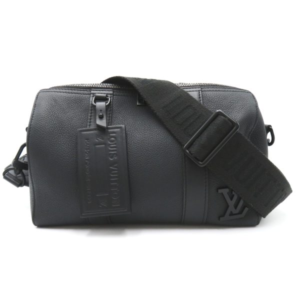 2101217884525 1 Louis Vuitton City Keepall 2 way leather aerogram Mens shoulder bag Black