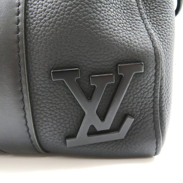 2101217884525 8 Louis Vuitton City Keepall 2 way leather aerogram Mens shoulder bag Black