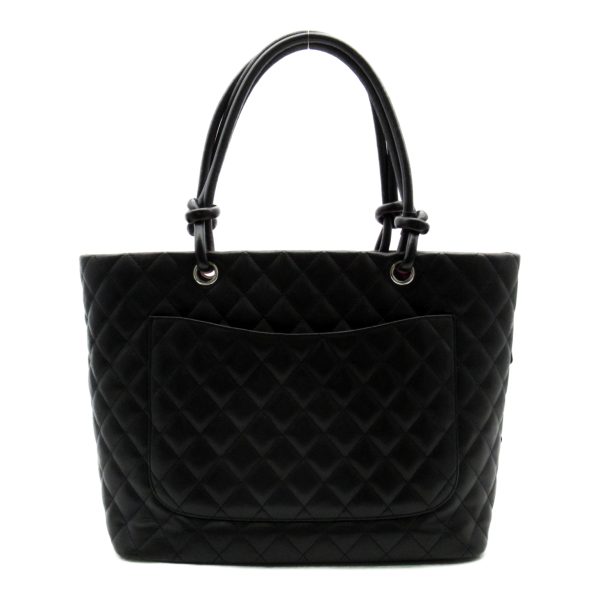 2101217884686 3 Chanel Cambon Line Large Tote Bag Leather Black