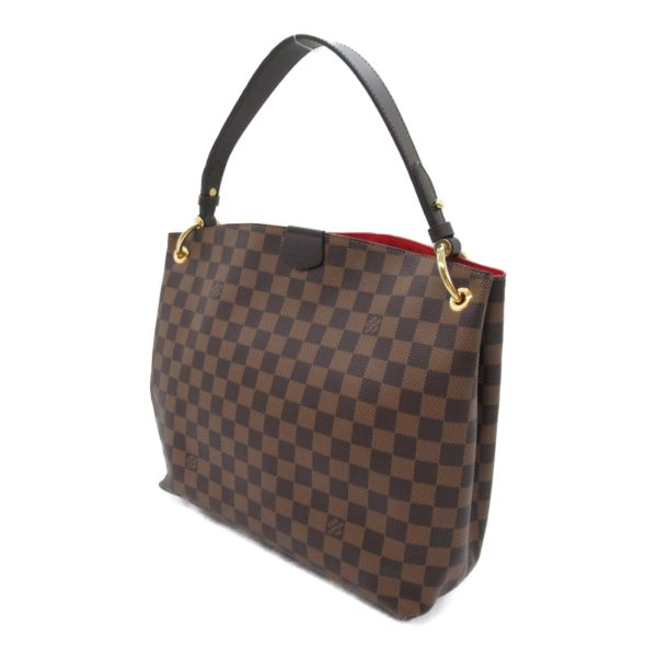 2101217884747 4 Louis Vuitton Graceful PM Shoulder Bag Coated Canvas Damier Brown