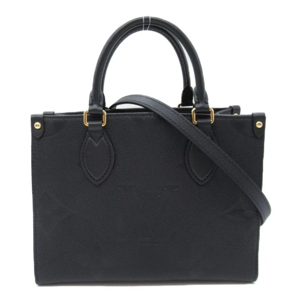 2101217884785 3 Louis Vuitton On the Go PM 2way Shoulder Bag Leather Monogram Empreinte Black