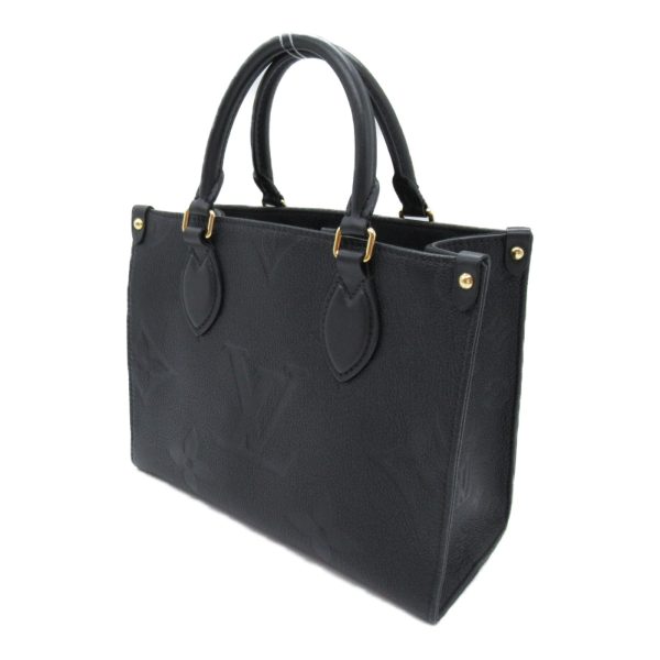 2101217884785 4 Louis Vuitton On the Go PM 2way Shoulder Bag Leather Monogram Empreinte Black