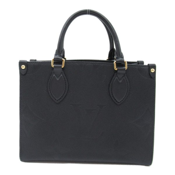 2101217884785 5 Louis Vuitton On the Go PM 2way Shoulder Bag Leather Monogram Empreinte Black