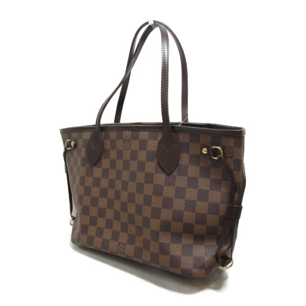 21012178850510 1 3 Louis Vuitton Neverfull PVC Coated Canvas Damier Womens Tote bag Brown