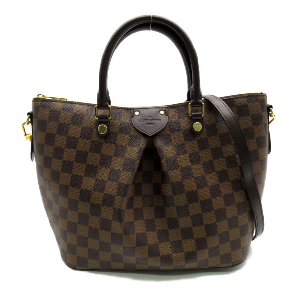 2101217885164 1 Louis Vuitton Siena PM 2way Shoulder Bag Coated Canvas Damier Brown