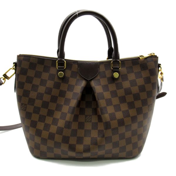 2101217885164 3 Louis Vuitton Siena PM 2way Shoulder Bag Coated Canvas Damier Brown