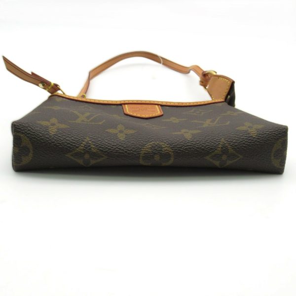 2101217885263 5 Louis Vuitton Mini Pochette Delightful Pouch With Handle Shoulder Bag PVC Coated Canvas Monogram Brown