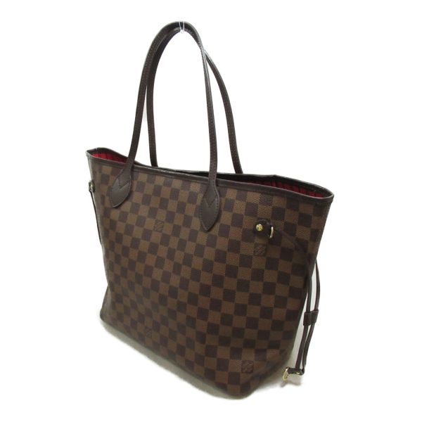 2101217885591 4 Louis Vuitton Neverfull MM Tote Bag Coated Canvas Damier Brown