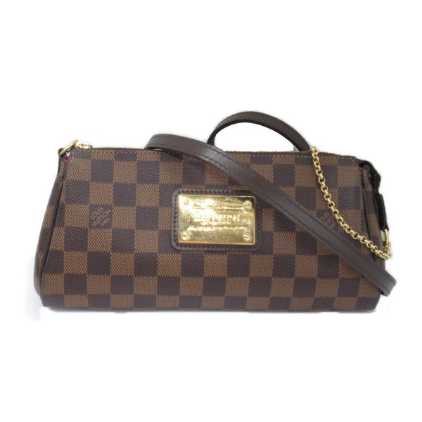 2101217888110 3 Louis Vuitton Eva 2way Shoulder Bag Coated Canvas Damier Brown