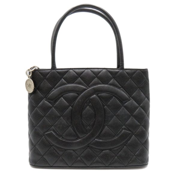 2101217888202 1 Chanel Reproduction Caviar Skin grained calf Womens Tote bag Black