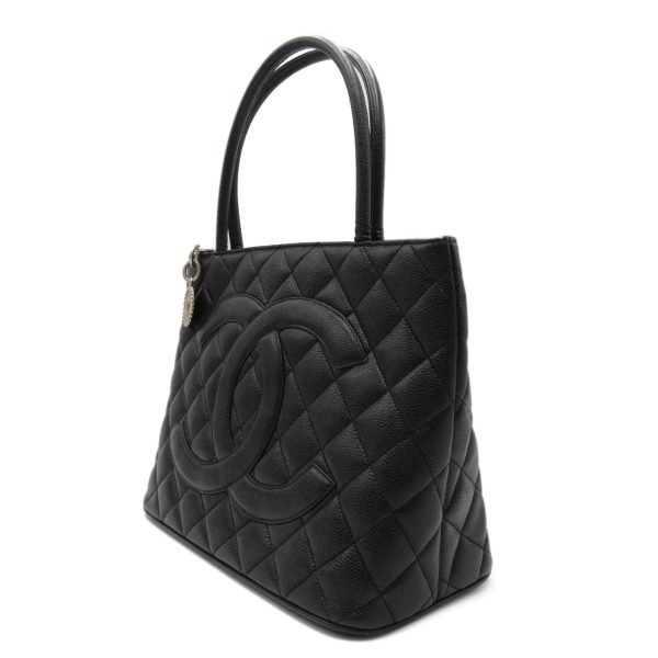 2101217888202 3 Chanel Reproduction Caviar Skin grained calf Womens Tote bag Black