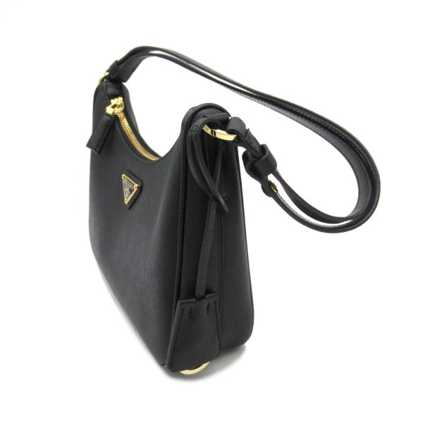 2101217888233 3 Prada Saffiano Leather Womens Shoulder Bag Black