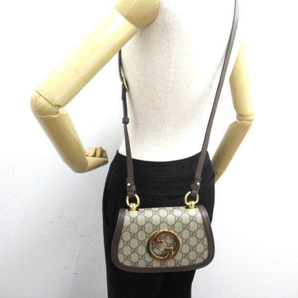 2101217893343 6 Gucci Blondie Mini Shoulder Bag 2 way PVC Coated Canvas Brown