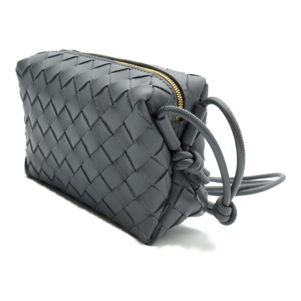 2101217896580 2 BOTTEGA VENETA Body bag Shoulder bag Shoulder bag Bag Lambskin Gray Thunder